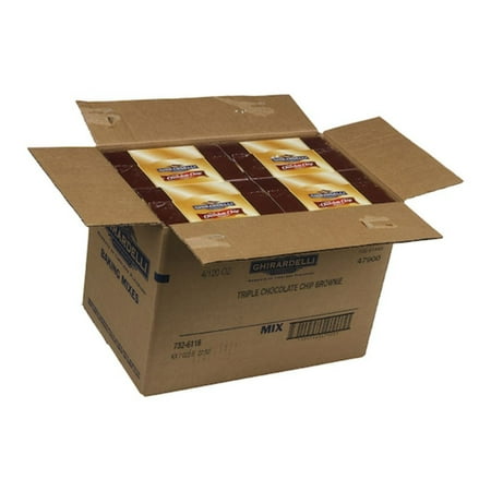 Ghirardelli Kosher, Triple Chocolate Brownie Mix, 120 Ounce Box - 4 Per Case
