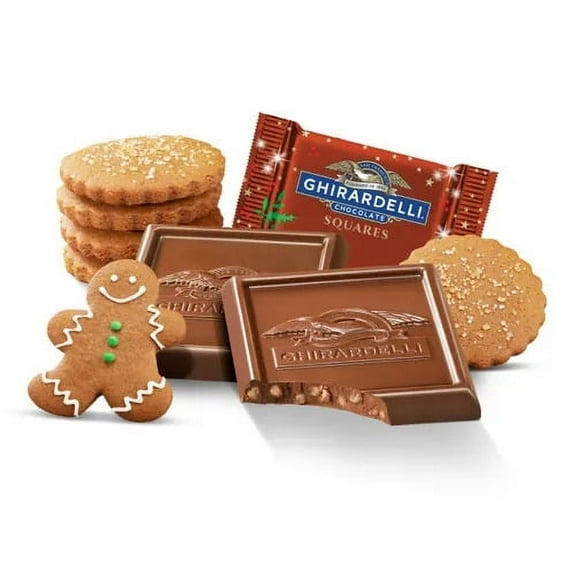 Ghirardelli Limited Edition Christmas Gingerbread Milk Chocolate Squares (40 pieces)