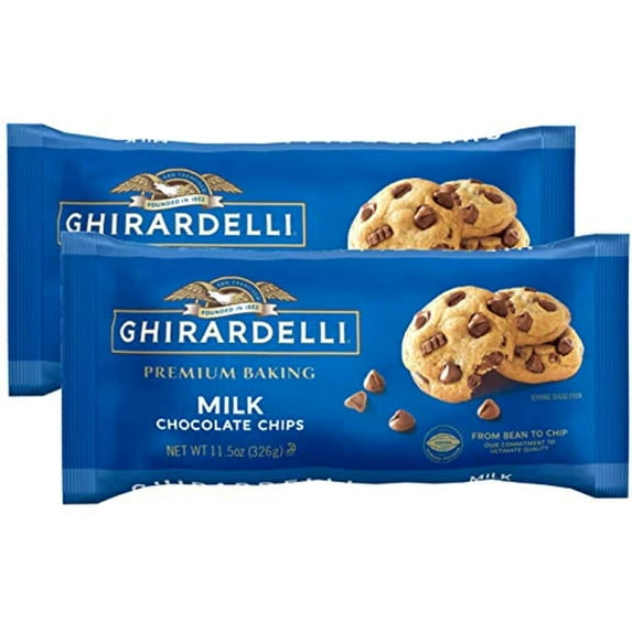 Pack of 2 - Ghirardelli Premium Baking Milk Chocolate Chips, 11.5 oz