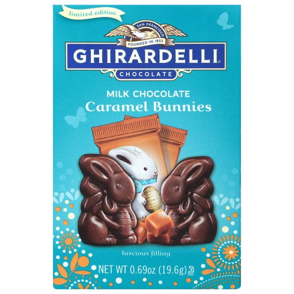 Ghirardelli Milk Chocolate Caramel Bunnies Easter Candy - 0.69 oz