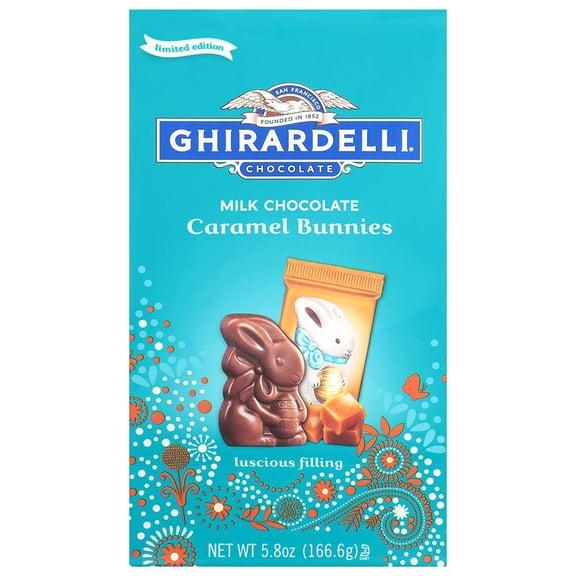 Ghirardelli Milk Chocolate Caramel Bunnies Easter Candy - 5.8 oz