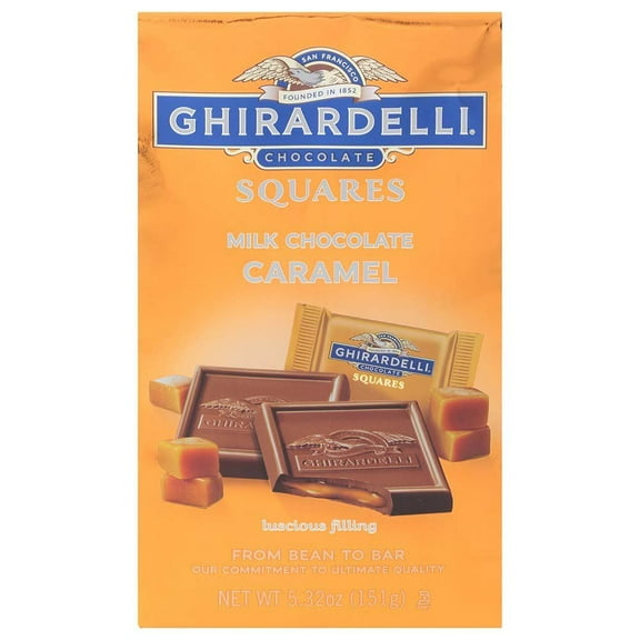 Ghirardelli Milk Chocolate Caramel Squares - 5.32 oz (Pack of 1)