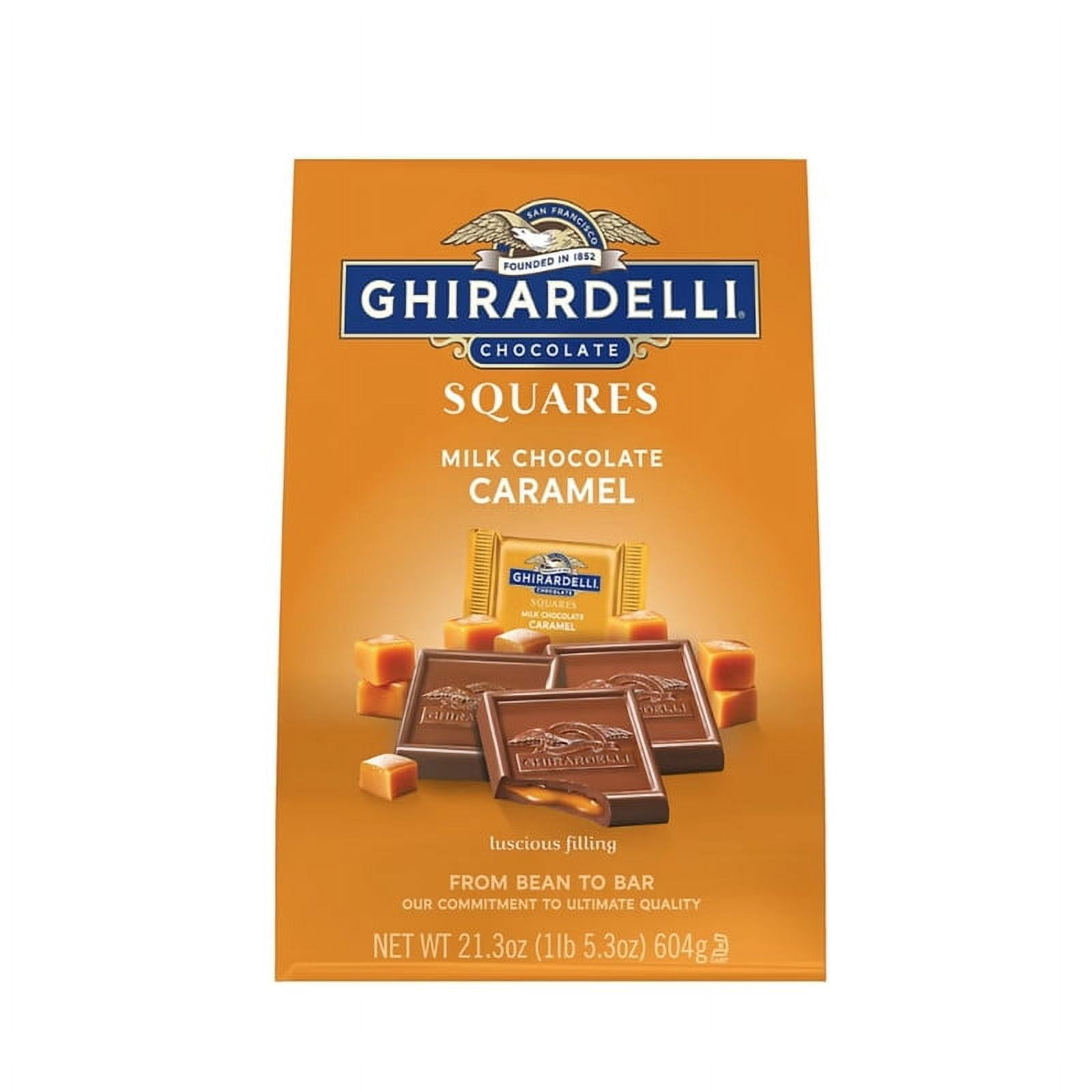 Ghirardelli Milk Chocolate Caramel Squares, 21.3 oz. - Walmart.com
