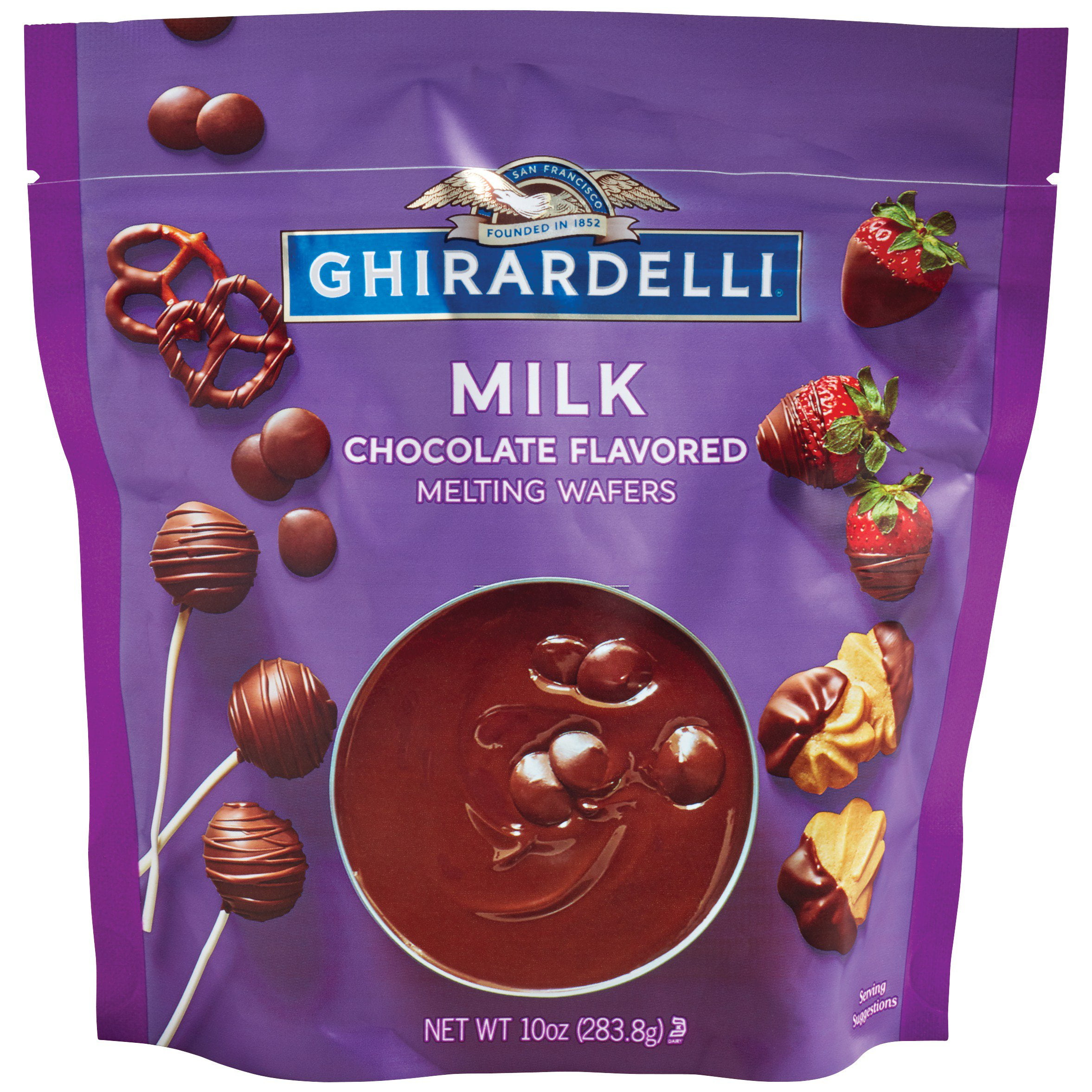 Ghirardelli Milk Chocolate Flavored Melting Wafers 10 oz