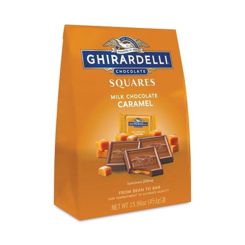 New Ghirardelli Milk Chocolate and Caramel Chocolate Squares, 15.96 oz Bag, Ships in 1-3 Business Days