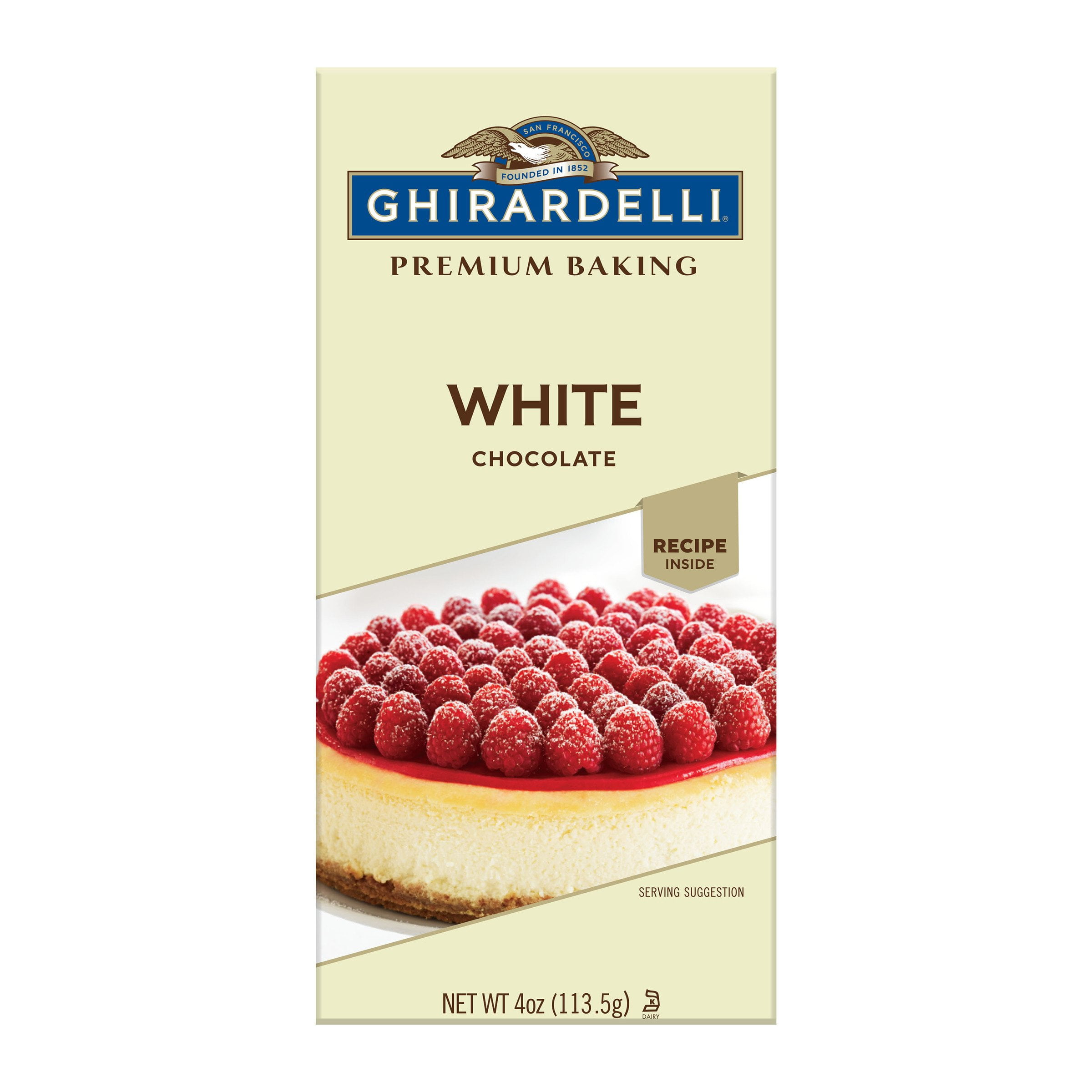 Ghirardelli Premium Baking Bar White Chocolate, 4 oz (Package May Vary)