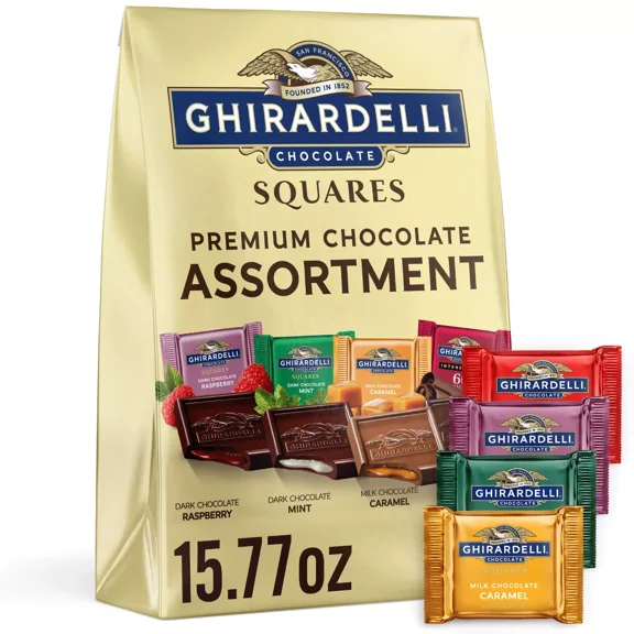 Ghirardelli Premium Chocolate Candy Squares Assortment - 15.77oz