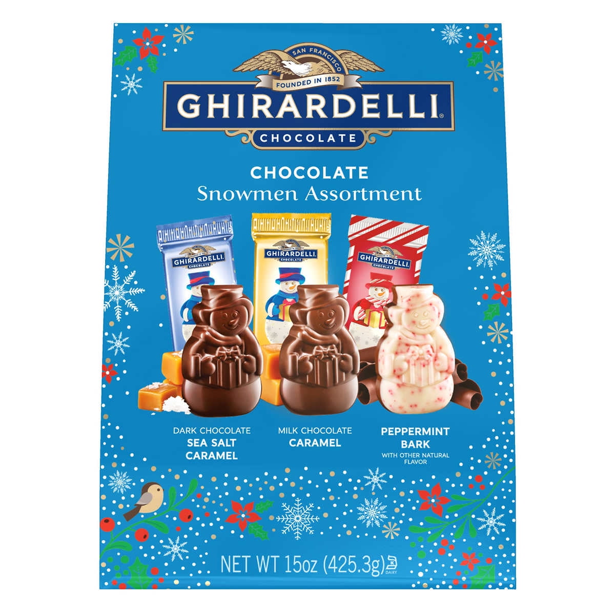 Ghirardelli Premium Chocolate Snowmen Assortment 15 oz