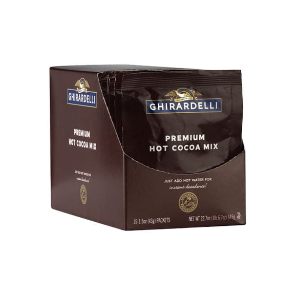 Ghirardelli Premium Hot Cocoa Packets cs6/15ct/1.5oz
