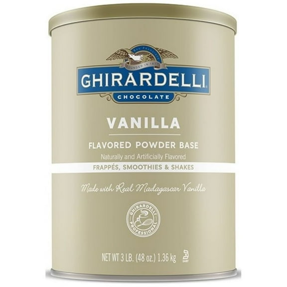Ghirardelli Premium Vanilla Flavored Powder Base, 3 lb