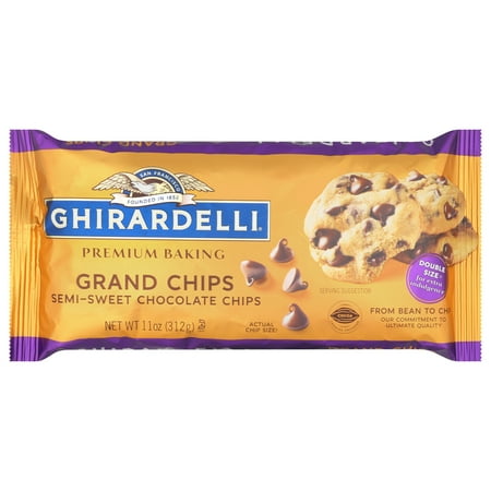 Ghirardelli Semi-Sweet Chocolate Chips Premium Baking Grand Chips, 11 oz