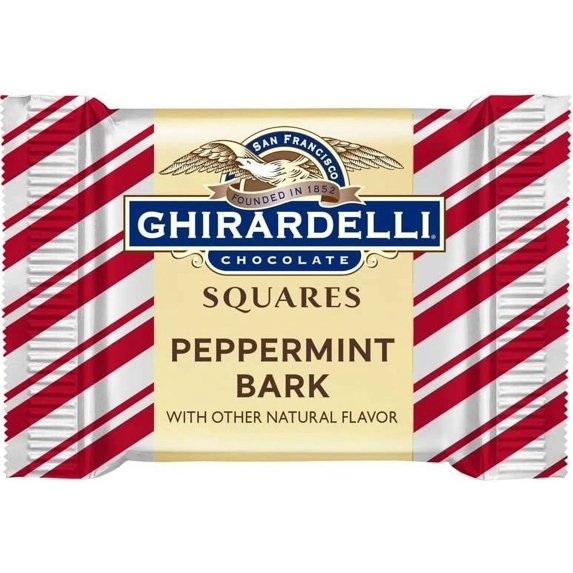 Ghirardelli Squares Milk Chocolate Bundle with Peppermint Bark (2 Pounds)