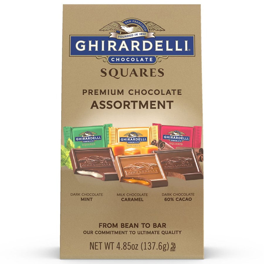 Ghirardelli Squares Premium Chocolate Assortment Assorted Favorites 4.85oz Pack of 2
