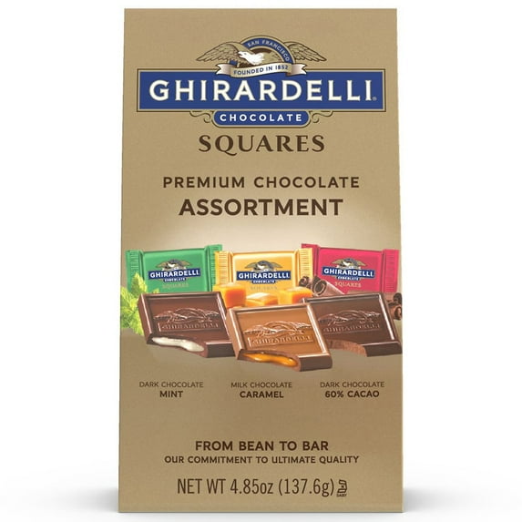 Ghirardelli Squares Premium Chocolate Assortment Assorted Favorites 4.85oz Pack of 2