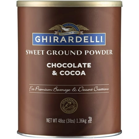 Ghirardelli Sweet Ground Powder, Chocolate and Cocoa, 3 lb