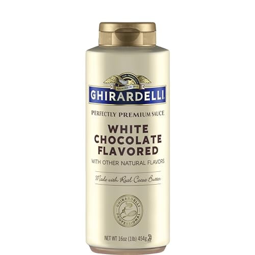 Ghirardelli White Chocolate Flavored Sauce Squeeze Bottle, 16 oz