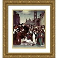 thumbnail image 1 of Ghirlandaio, Domenico 26x30 Gold Ornate Wood Framed with Double Matting Museum Art Print Titled - Saint Zenobio, 1 of 4
