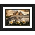 thumbnail image 1 of Ghizzi Panizza, Alberto 18x13 Black Ornate Wood Framed with Double Matting Museum Art Print Titled - Tre Cime Di Lavaredo-Always Great Emotions!, 1 of 4