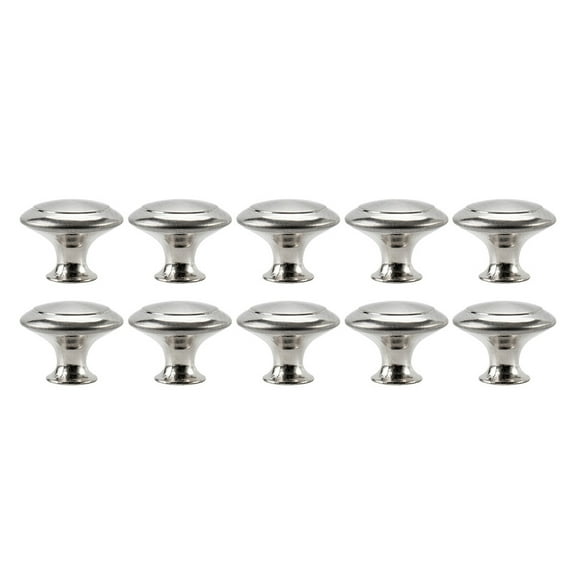 Ghojet 10pcs Kitchen Cabinet Knobs Pulls, Brushed Nickel Cabinet Knobs, Drawer Dresser Handles Cupboard Door Heavy Knobs, Kitchen Cabinet Hardware With Screws For Bathroom Drawer