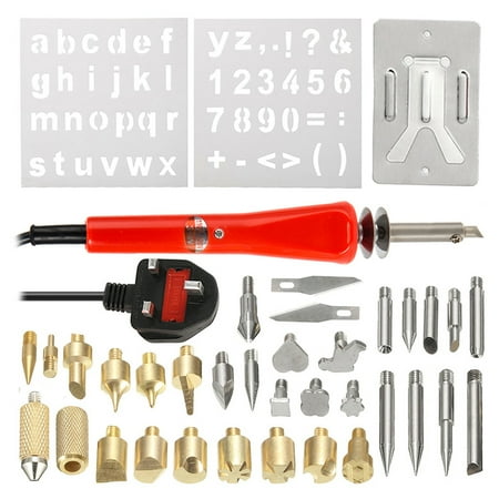 Ghojet 37in1 Soldering Pyrography Art Pen Tips Electric Wood Burning Tool Kit 37PCS Craft Set