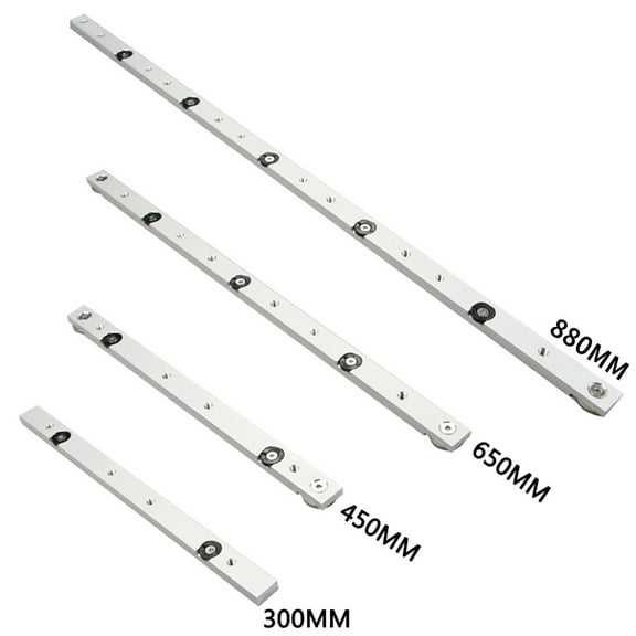 Ghojet Aluminium Alloy T-tracks Slot Miter Track, Universal T-track Slider Miter Bar Slider Table Saw Miter Gauge Rod Diy Woodworking (300mm)