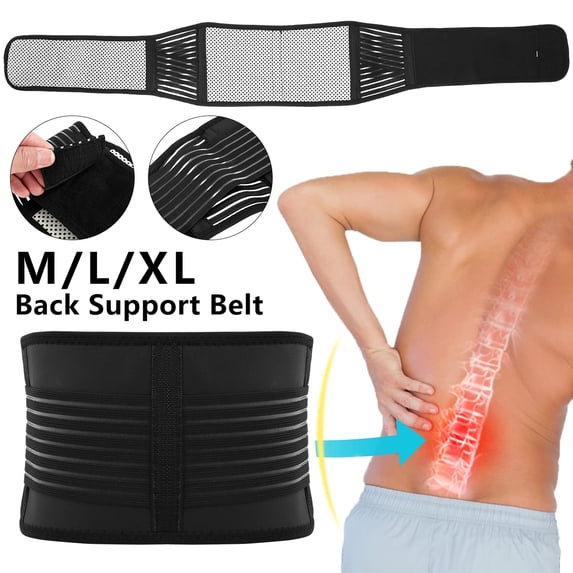 Ghojet Back Support Belt Breathable Lower Back Brace Pain Relief Adjustable Self-Warming Comfort Lumbar Support Back Brace with Magnetic for Women Men Herniated Disc Sciatica Scoliosis