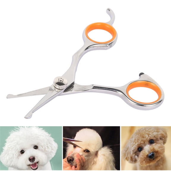 Ghojet Dog Scissors Stainless Steel Sharp 13 × 5.5 × 0.5cm Professional Dog Grooming Scissors for Cats Dogs and Other Pets