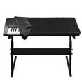 thumbnail image 1 of Ghojet Keyboard Dust Cover for 61/88 Key-keyboard Electronic Piano Dust Cover with a Drawstring Rainproof Cloth Black (61 keys), 1 of 11