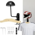 thumbnail image 1 of Ghojet Motorcycle Helmet Rack 180° Rotation Heavy Duty Wall Mounted Helmet Storage Stand Multipurpose Aluminium Alloy Helmet Hanger Space Saving Helmet Holder for Helmet Bicycle Gear, 1 of 11