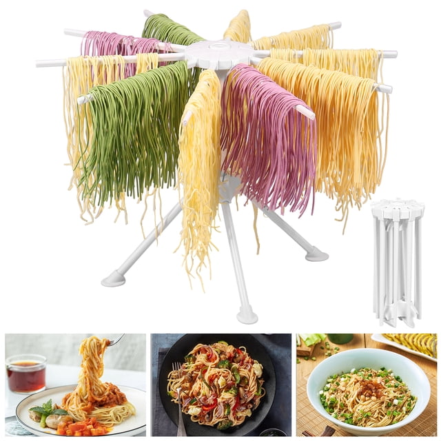 Ghojet Pasta Drying Rack Foldable Pasta Dryer Rack Portable Noodle ...