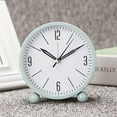 thumbnail image 1 of Ghojet Silent Alarm Clocks Bedside Non Ticking Battery Powered with Night Light Table Clocks Simply Function Travel Desk Alarm Clock for Bedroom Office (Green), 1 of 8