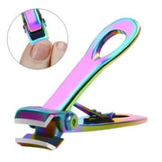 Ghojet Thick Nail Clippers Wide Jaw Nail Cutter for Thick Toenails Fingernails, Stainless Steel Heavy Duty Finger Toe Nail Clipper Trimmer for Men Miss Seniors Adults