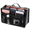 thumbnail image 1 of Ghojet Travel Insert Handbag for Women, Cosmetic Makeup Purse Insert Liner Pouch Organizer Bag in Bag with 13 Pockets Functional, 1 of 7