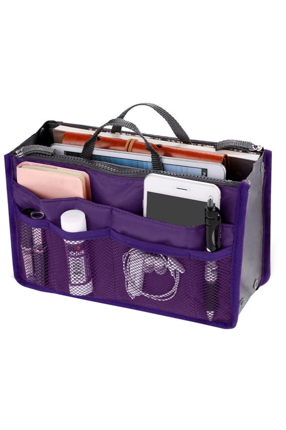 Ghopy Ladies Travel Insert Handbag Organiser Tidy Bag Purse Liner Cosmetic