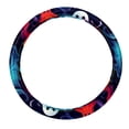 thumbnail image 1 of Ghost 14.5 Inch Printing PVC Leather Auto Accessories Steering Wheel Cover Car Wheel Covers, 1 of 6