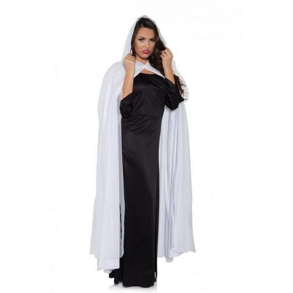 Ghost Cape - Full-Length - Tattered - White - Costume Accessory - Adult