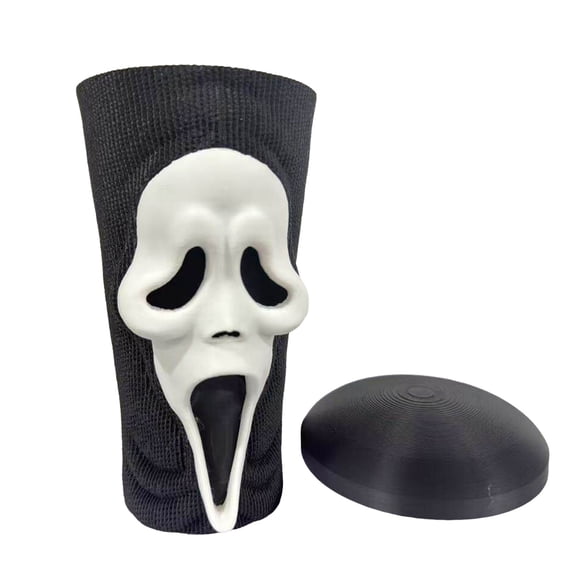Ghost Attack Door Popcorn Bucket 2026 Scream Ghost Face 1/7 Life Sized Figurine
