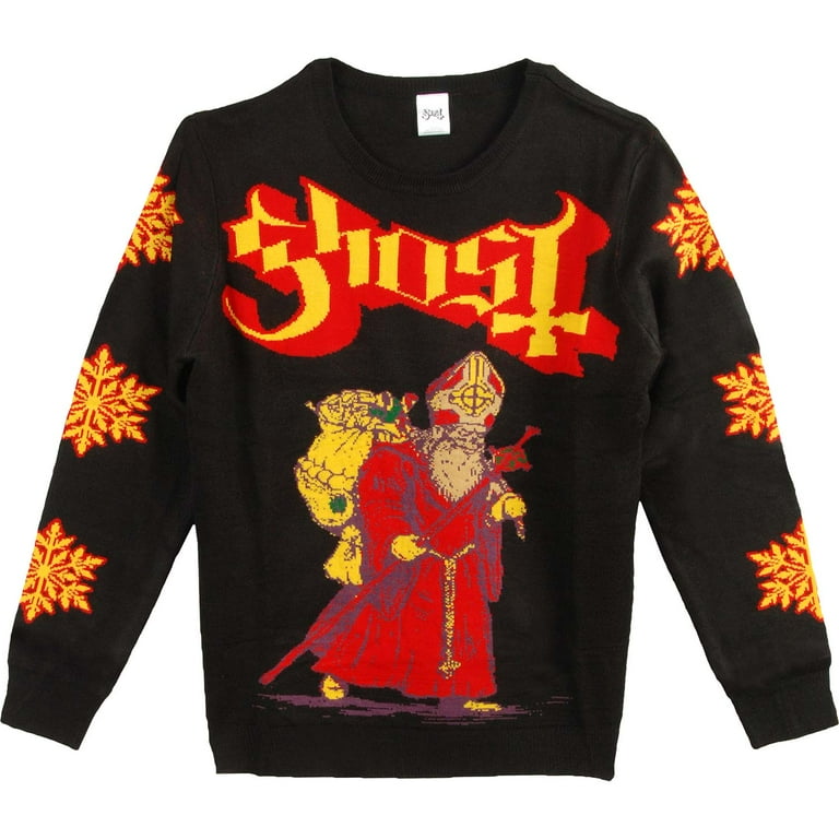 Ghost B.C. Men s Greetings From Papa Noel Sweater Sweatshirt Small Black
