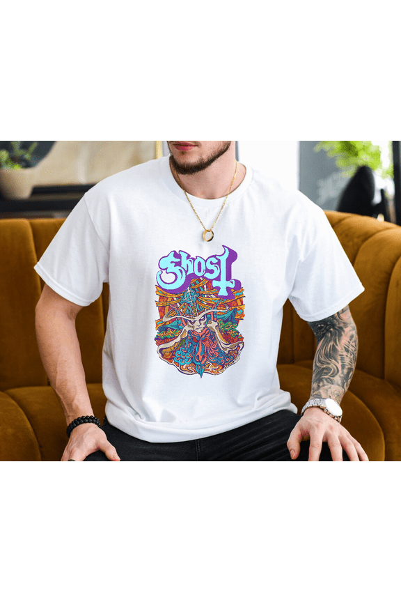 Ghost BC Mary On A Cross Heavy Metal Band Concert Unisex T-Shirt, up to size 3XL.