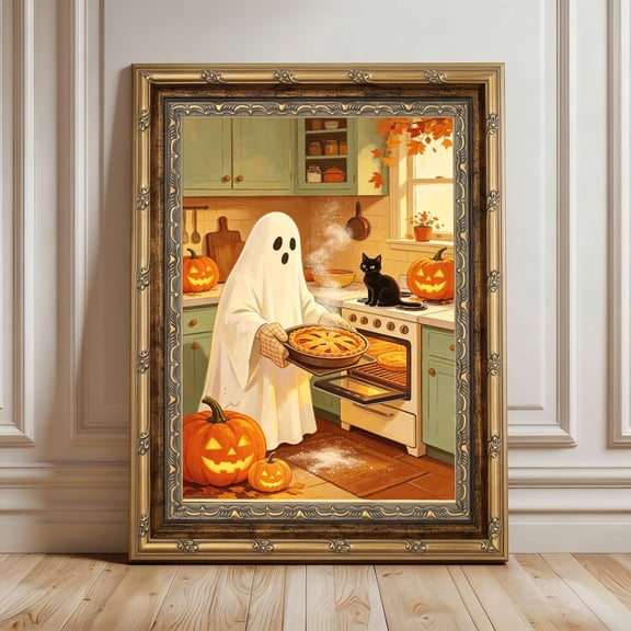 Ghost Baking Kitchen Wall Art Print