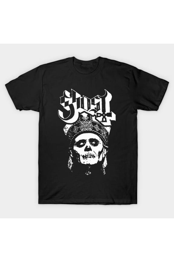 Ghost Band Merch Papa Face Funny Emeritus Retro Metal Music Fan Portrait Unisex T-Shirt Y0098, Up to Size 5XL