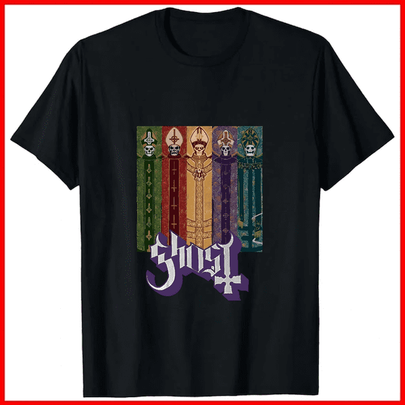 Ghost Band Papa Emeritus Inspired Heavy Metal Rock Music Merch Unisex T-shirt V18454, up to size 5XL