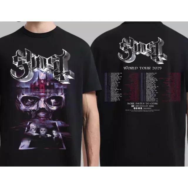 Ghost Band World Tour 2025 Tour Dates Two Sides Unisex TShirt