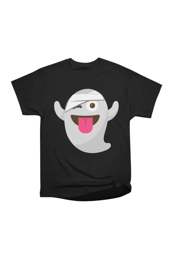 Ghost Bandage Emoji T-Shirt Tee Gift For Him Merch For Her Apparel For Friend