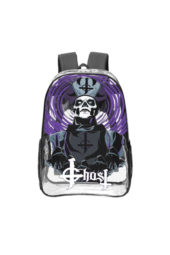 Ghost Bc Druid Stone Poster Transparent Backpack Fashion Travel Backpack Laptop Backpack 16ch