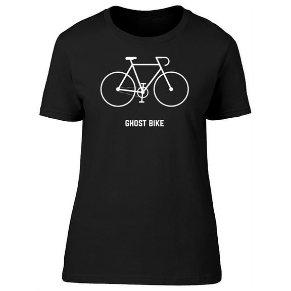 Ghost Bike, Bicycle Lovers T-Shirt Women -Image by Shutterstock, Female Medium