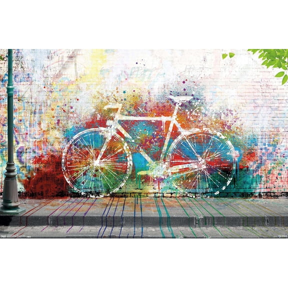 Ghost Bike Wall Poster, 14.725" x 22.375"