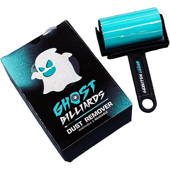 Ghost Billiards Table Dust Remover Washable Roller Cleaner for Pool, Billiards, and Gaming Tables Reusable Lint & Dust Cleaning Tool, Felt Safe, Cue Sports Accessory