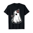 thumbnail image 1 of Ghost Birthday Halloween Costume Ghoul Spirit Men Women Black T-Shirt Gift, 1 of 5