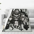 thumbnail image 1 of Ghost Blanket Music Enthusiast Blankets, Comfortable Covers, Music Enthusiast Parties, Bedroom Decorations, Blankets, Gifts, Black, 1 of 1
